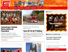 Tablet Screenshot of feuerwehrmagazin.de
